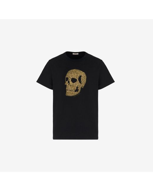 Alexander McQueen Black Skull T-shirt for men
