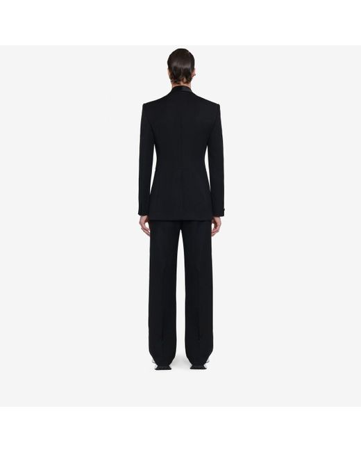 Alexander McQueen Black Half Shawl Collar Tuxedo Jacket for men