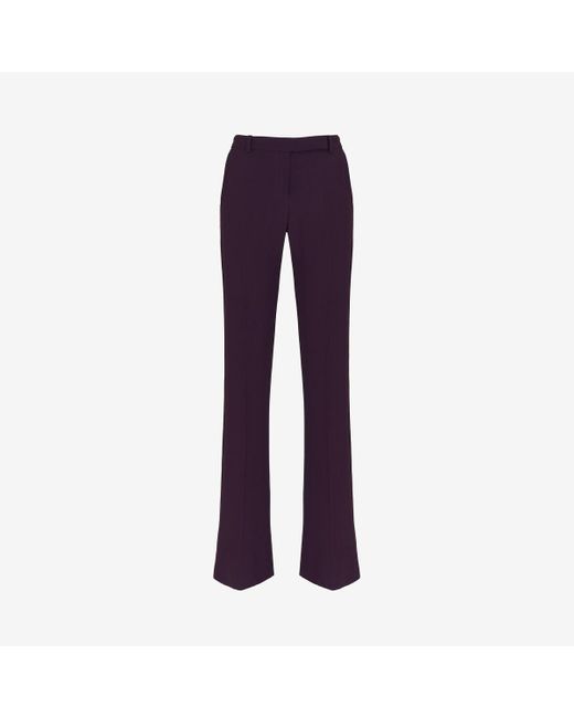 Alexander McQueen Purple Narrow Bootcut Trousers