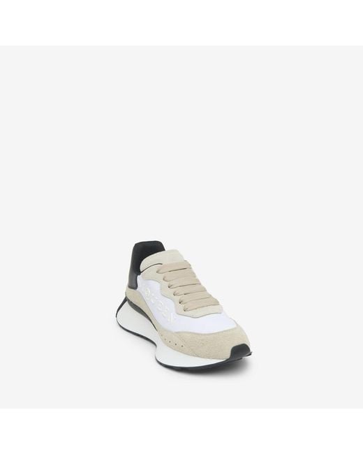 McQueen White Sprint Runner for men