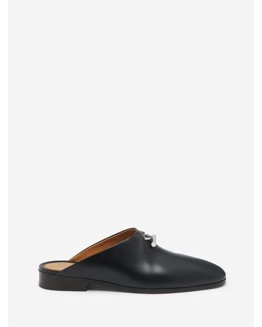 Alexander McQueen Black T-Bar Slip On Mule for men