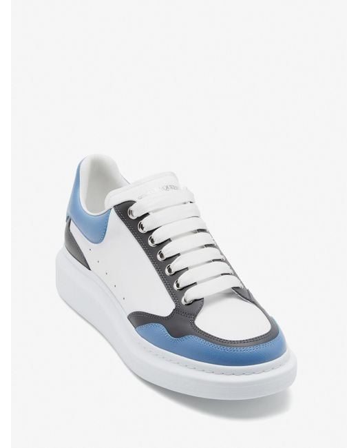 Alexander McQueen Blue White Oversized Sneaker for men