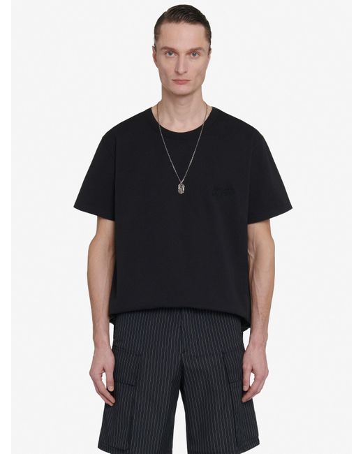 Alexander McQueen Black Hybrid T-shirt for men