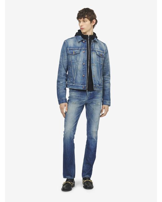 McQueen Blue Denim Jacket for men