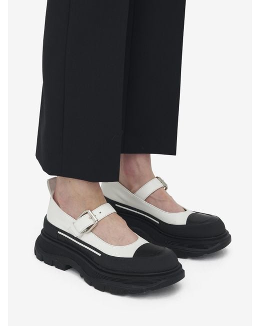 Alexander McQueen Black Tread Slick Mary Jane