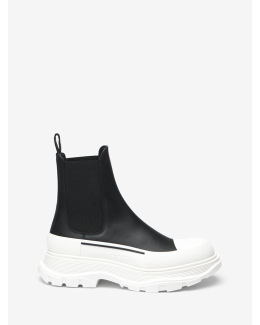 Alexander McQueen White Slick Chelsea Boot