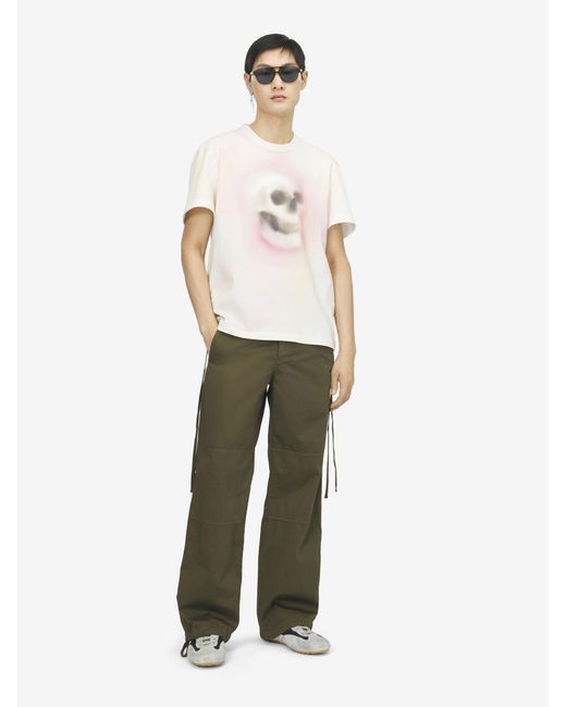 McQueen Green Lace-Up Trousers for men