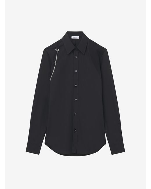 McQueen Blue Harness Shirt for men
