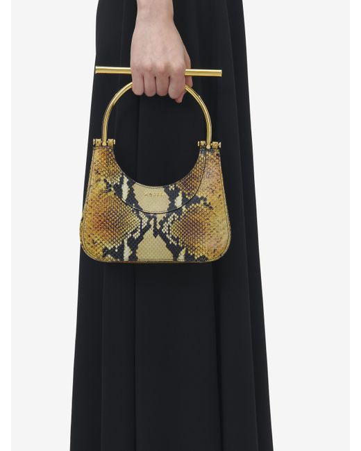 Alexander McQueen Metallic T-Bar-Minitasche
