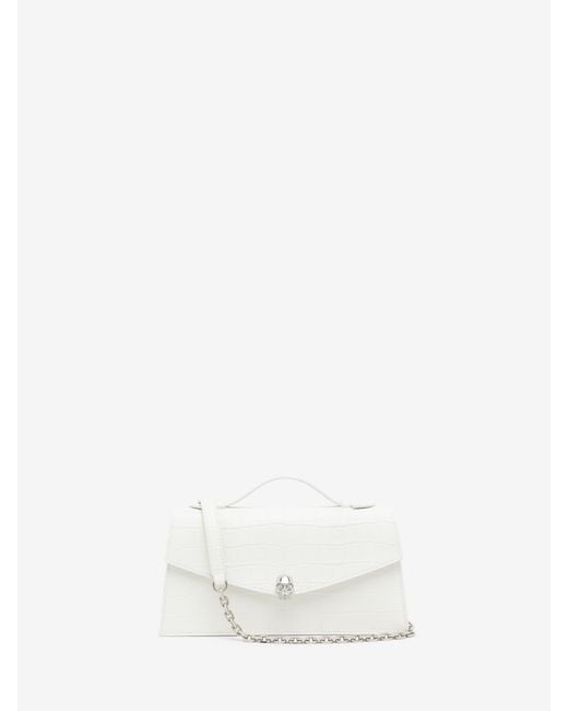 McQueen White Skull Top Handle
