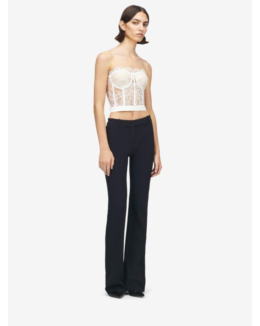 McQueen White Lace Corset