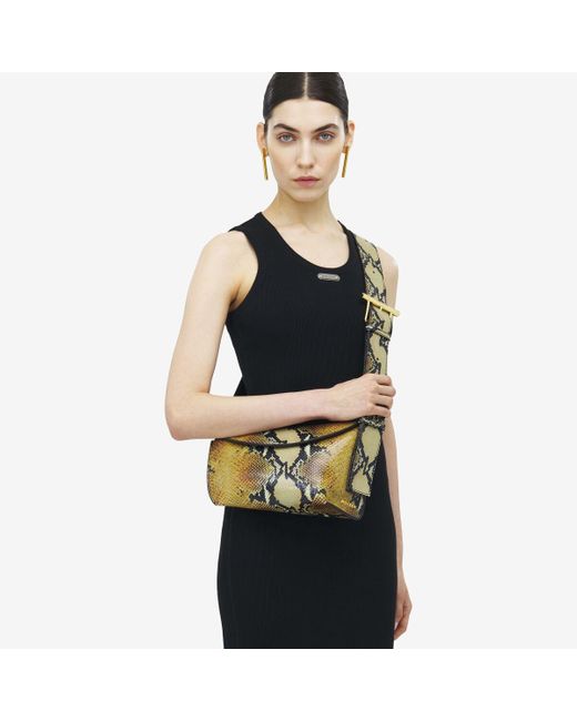 Alexander McQueen Metallic T-bar Sling Bag