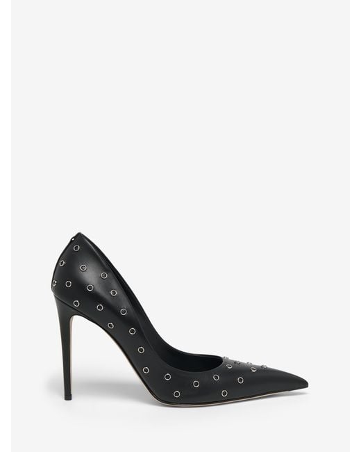 McQueen Black Skull Pump