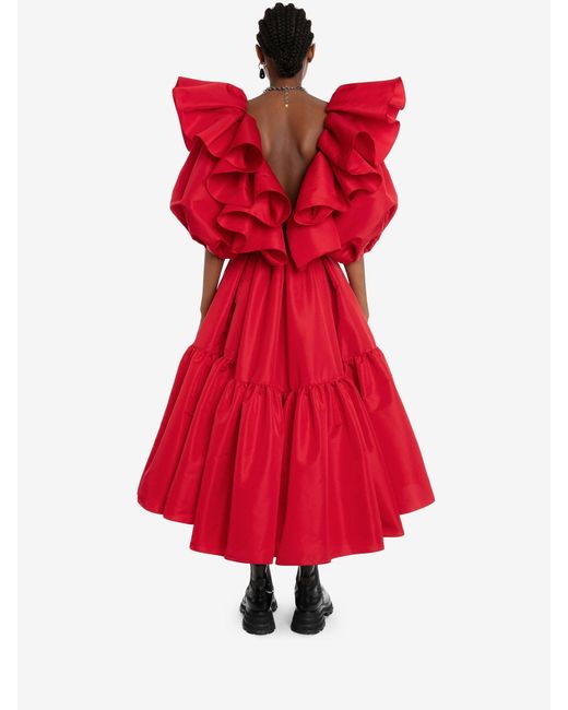 Alexander mcqueen ruffle clearance dress