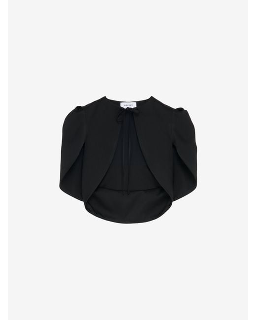 Alexander McQueen White Tailored Bolero Jacket