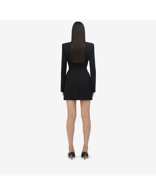Alexander McQueen Black Mini Jacket Dress