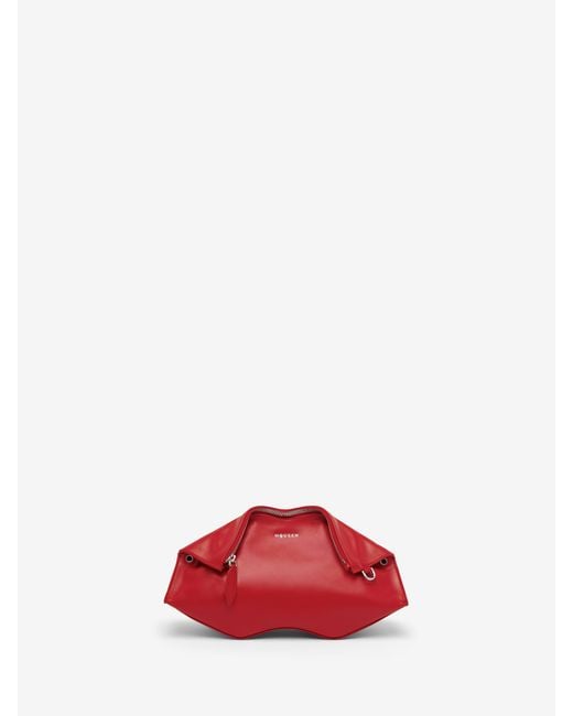McQueen Red Manta Clutch
