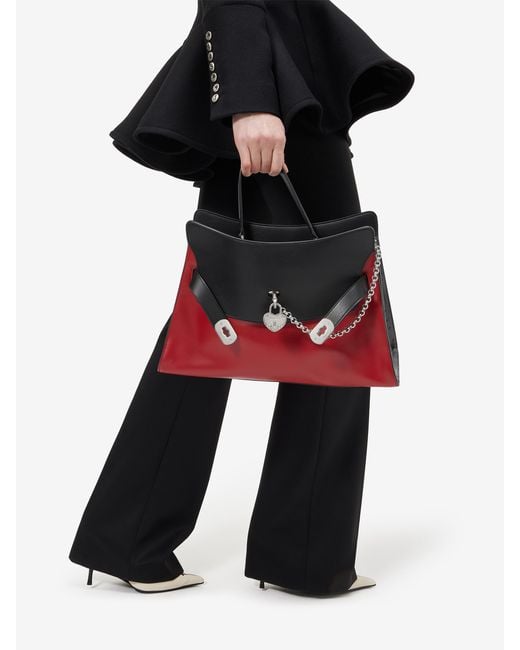 McQueen Red Locke Bag