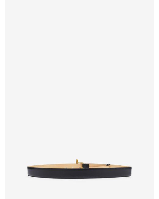 McQueen White T-Bar Hip Belt