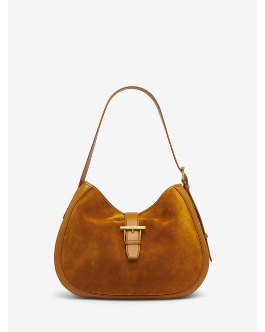 Alexander McQueen Brown T-bar Shoulder Bag