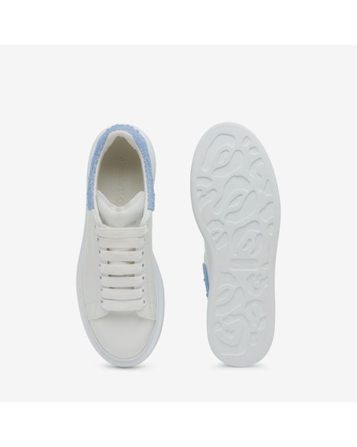 Alexander McQueen White Blue Oversized Sneaker