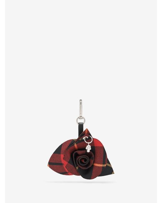 McQueen White Rose Charm