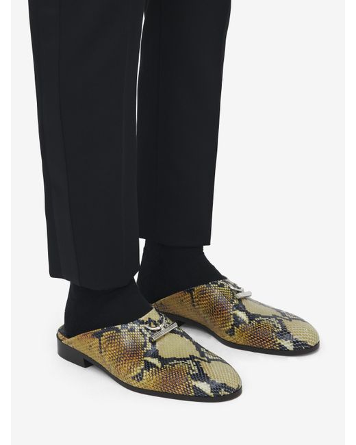 Alexander McQueen Green T-Bar Slip On Mule for men