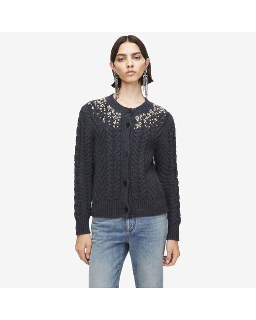 Alexander McQueen グレー&シルバーp$ Black