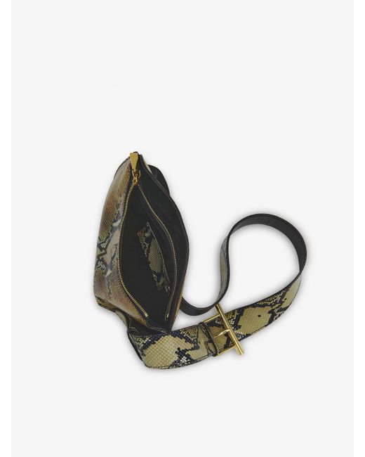 Alexander McQueen Metallic T-bar Sling Bag