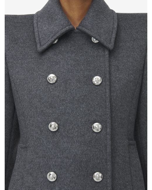 Alexander McQueen テーラード ピーコート Gray