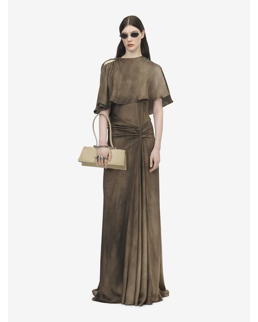 McQueen Brown Asymmetric Cape