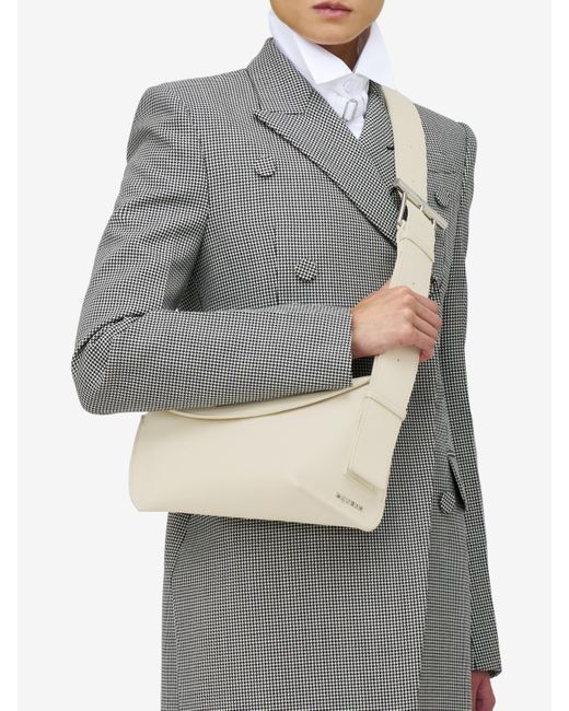 Borsa Sling T-Bar di Alexander McQueen in White