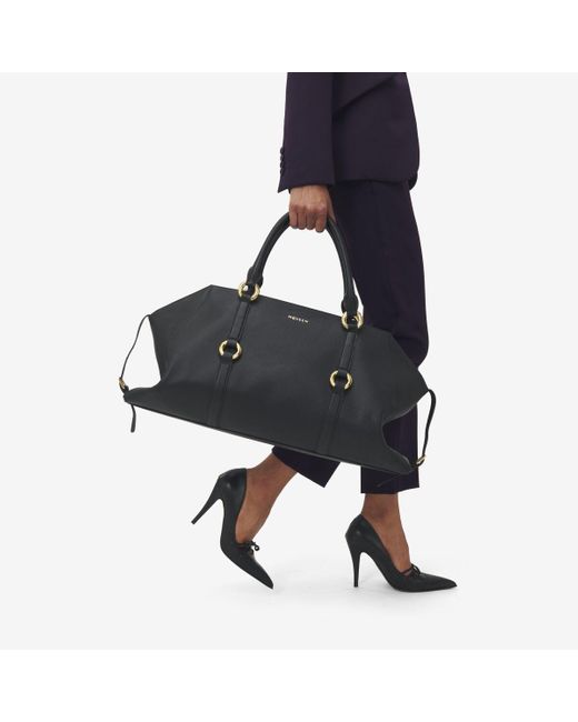 Alexander McQueen Black Farringdon Maxi Bag