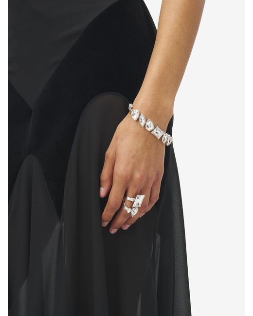 McQueen White Cocktail Bracelet