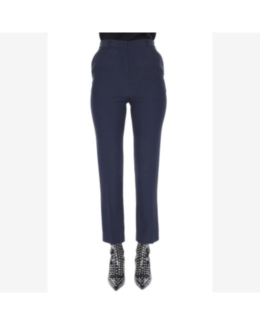 McQueen Blue Cigarette Trouser