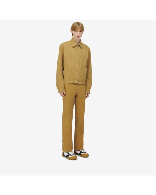 メンズ Alexander McQueen エンブロイダード スカル ブルゾン Green