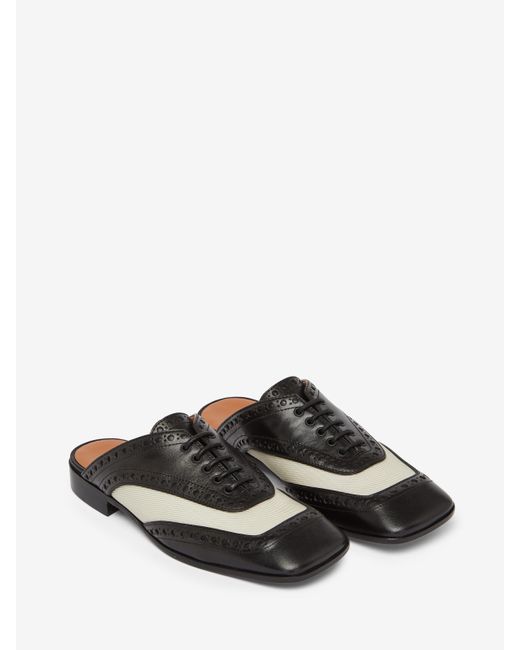 Alexander McQueen Black Crow Mule