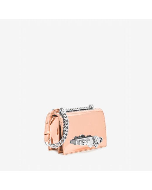 Alexander McQueen Natural Mini jewelled satchel