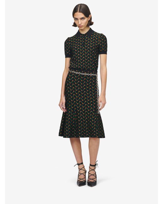McQueen Multicolor T-Bar Chain Belt