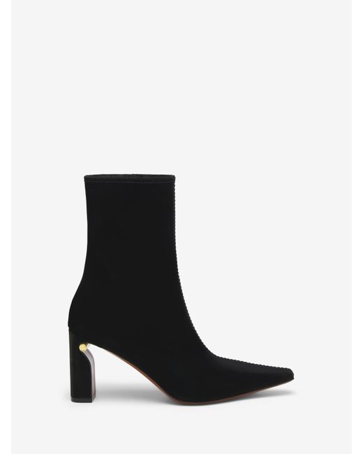 Alexander McQueen Black T-Bar Ankle Boot