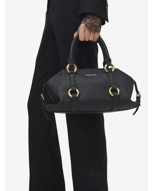 Alexander McQueen Black Farringdon Tasche