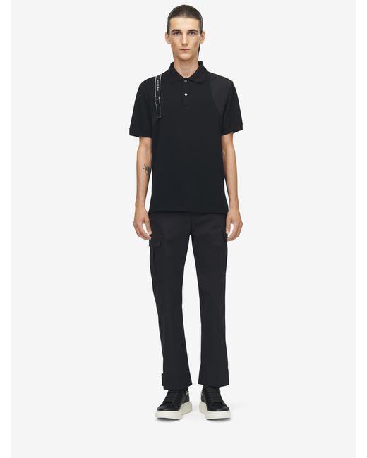 McQueen Blue Cargo Trousers for men