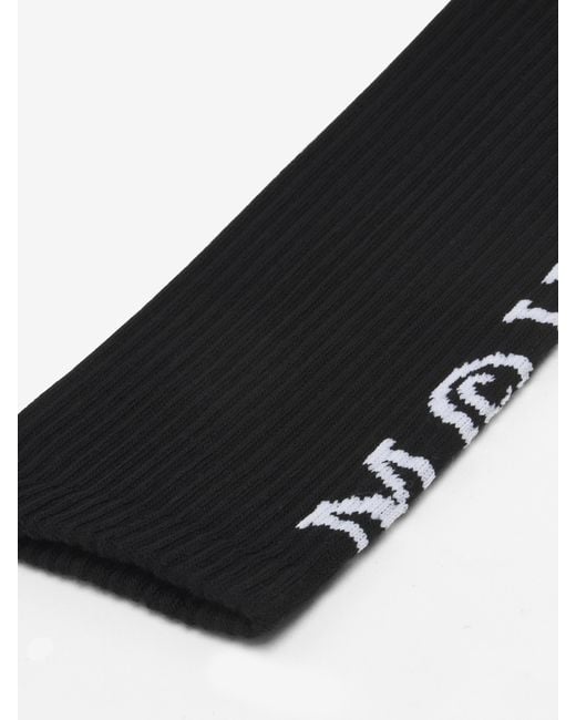McQueen White Logo Socks for men