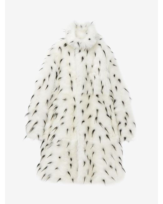 McQueen White Shearling Coat for men