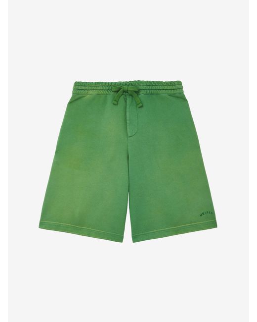 Alexander McQueen Stonewash Jersey-Shorts in Green für Herren
