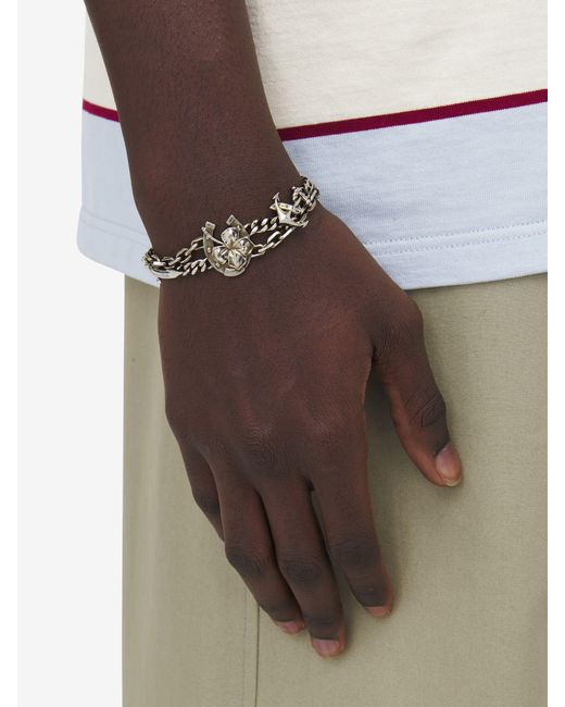 Alexander McQueen Metallic Accumulation Bracelet for men