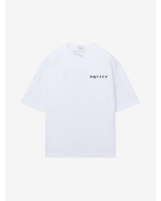 Alexander McQueen Oversized Mcqueen-T-Shirt in White für Herren