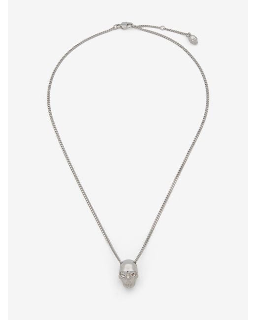 McQueen Natural Skull Necklace for men