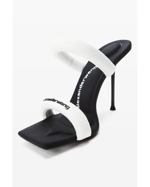 Alexander Wang White Julie Tubular Webbing Sandal