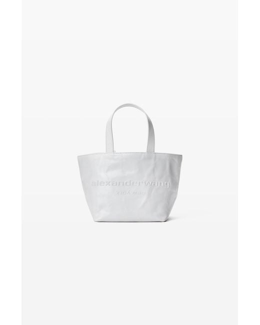 Alexander Wang White Punch Small Tote W/ Strap